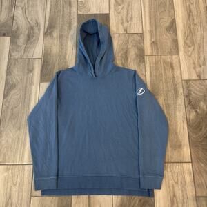 Peter Millar Lava Wash Hoodie Womens Sz M Blue Tampa Bay Lightning Hockey Soft